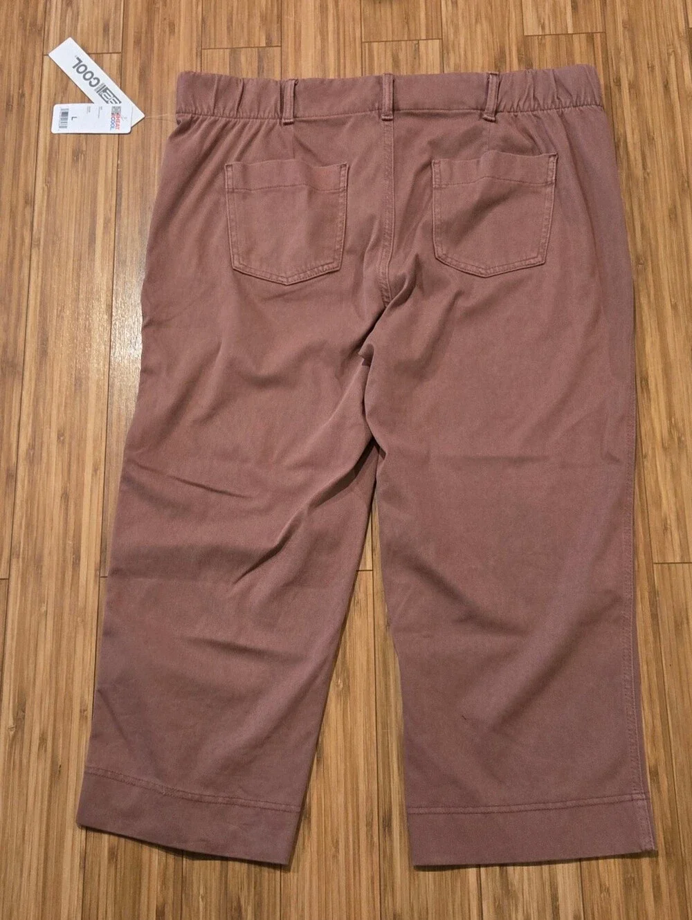NWT 32 Cool Casual Cropped Utility Pants - Mauve